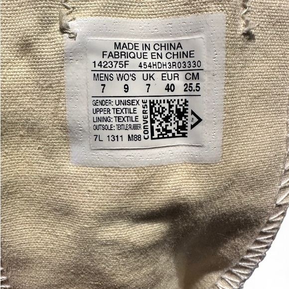 Converse Women's Purple and Blue Patterned Sneakers - Picture 10 of 10